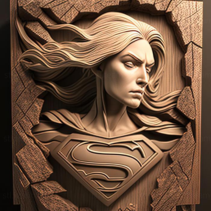 3D model Supergirl (STL)